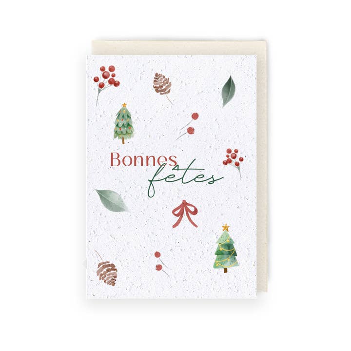 Plantenkaart - Fijne feestdagen voor wholesale door Papier Fleur