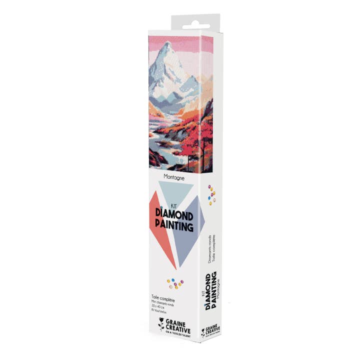 Graine Créative - Wholesale DIY Craft Kit - DIAMOND PAINTING MOUNTAIN 30X40CM2