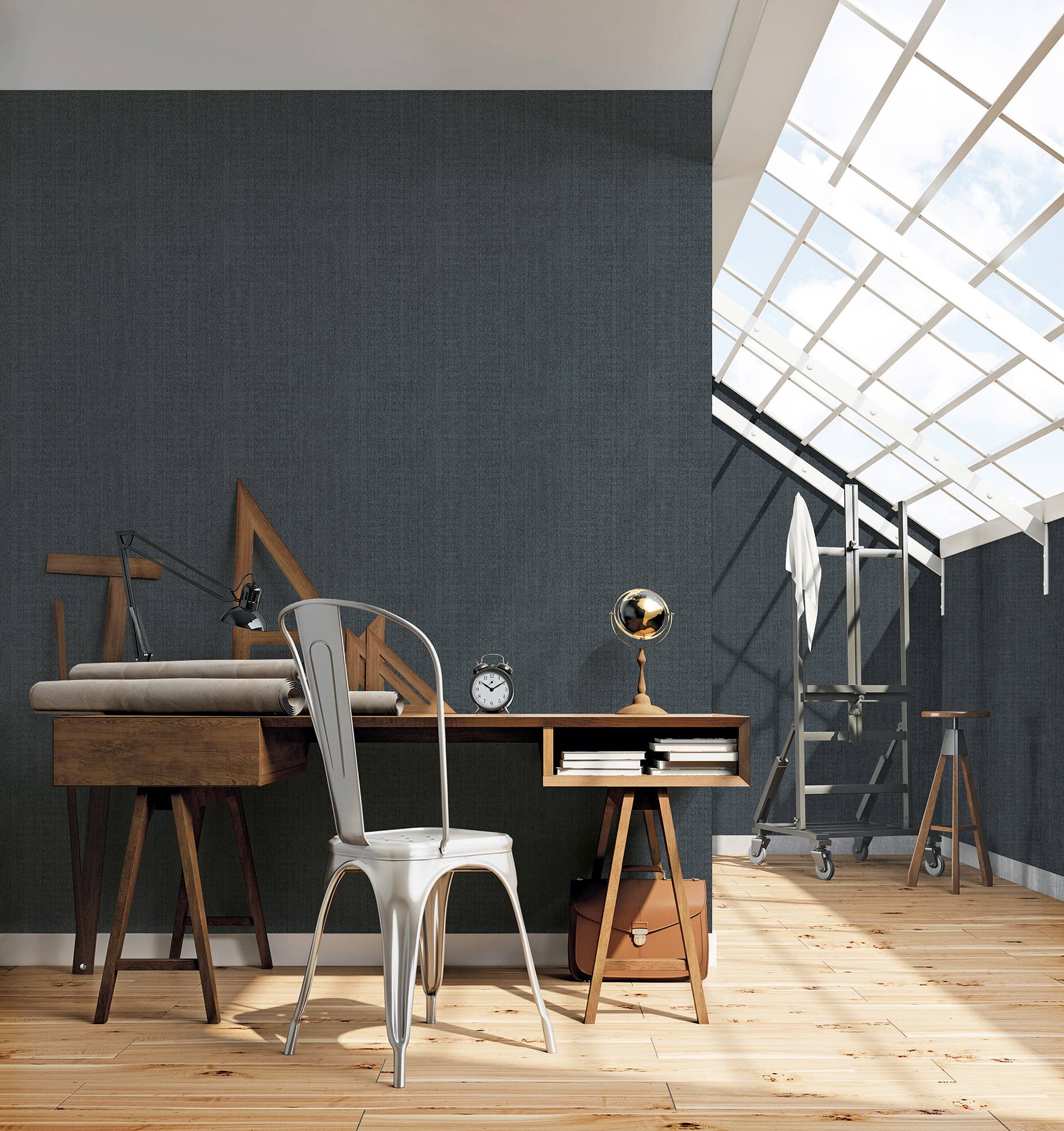 Galerie Wallcoverings - Wholesale Wallpaper - Bazaar Collection Moss Stripe Design Wallpaper19