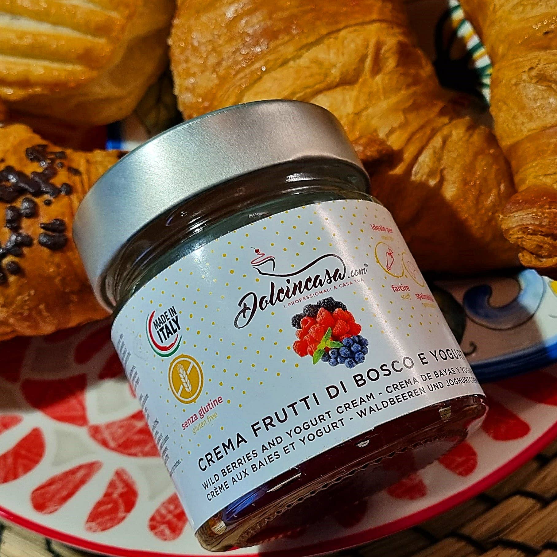 Dolcincasa.com - Wholesale Cake Mix - GLUTEN-FREE BERRY FRUIT AND YOGHURT SPREAD 200G4