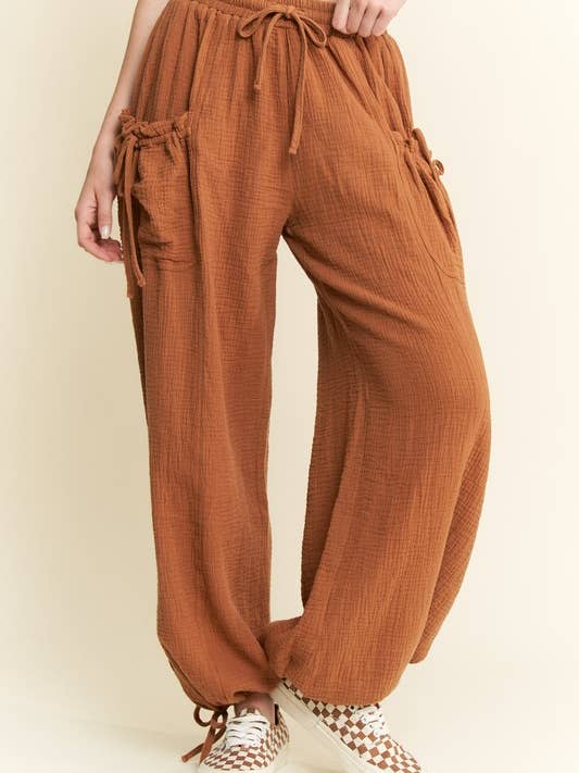 JADE BY JANE - Wholesale Pants - Women's - VINTAGE GAUZE JOGGER PANTS