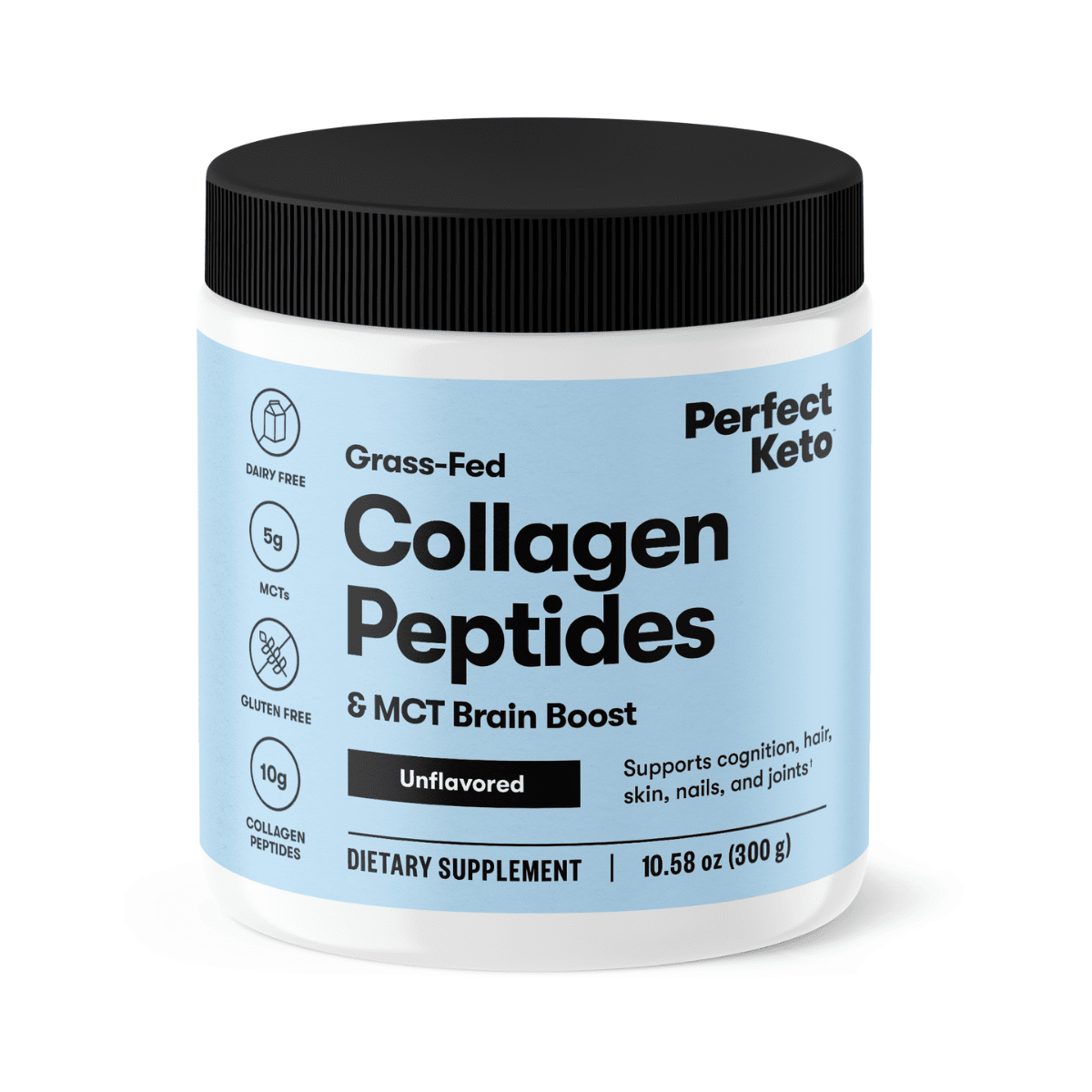 Perfect Keto - Wholesale Protein/Superfood Powder - Grass-Fed Collagen + MCT Oil, Dairy Free, Coffee Creamer10