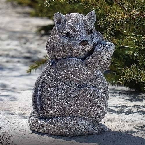 Roman - Wholesale Outdoor Ornament/Decor - 8.75"H Chipmunk Statue Pudgy Pals