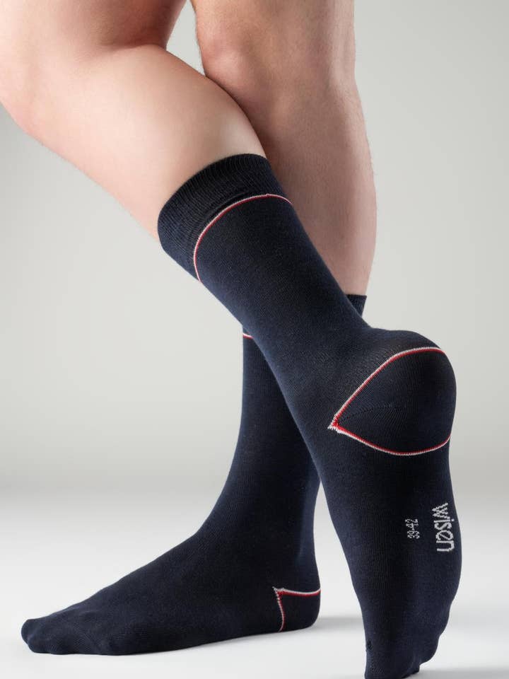 Calzini a righe a U per la vendita all'ingrosso da parte di WISEN-SOCKS.COM