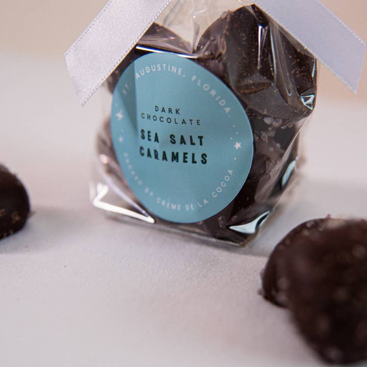 Sea Salt Caramels for wholesale by Creme de la Cocoa