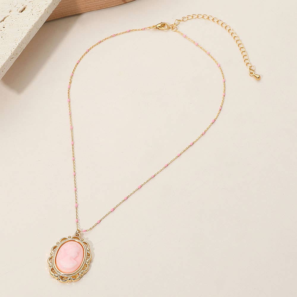 Sensibling Corp. - Wholesale Pendant/Charm Necklace - Vintage Cameo Pendant Necklace7