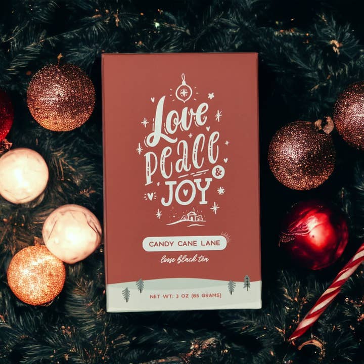 Little Prayer Tea Company - Wholesale Loose Tea - Candy Cane Lane (Love, Peace & Joy)1