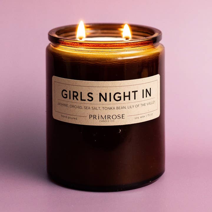 GIRLS NIGHT IN - DOUBLE WICK for wholesale by Primrose Candle Company