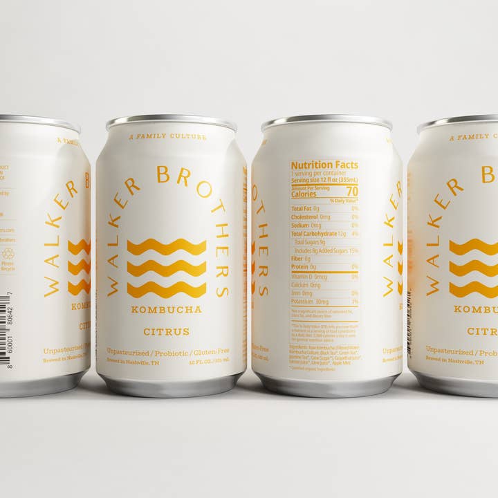 Walker Brothers - Wholesale Kombucha - Citrus Non-Alcoholic Kombucha3