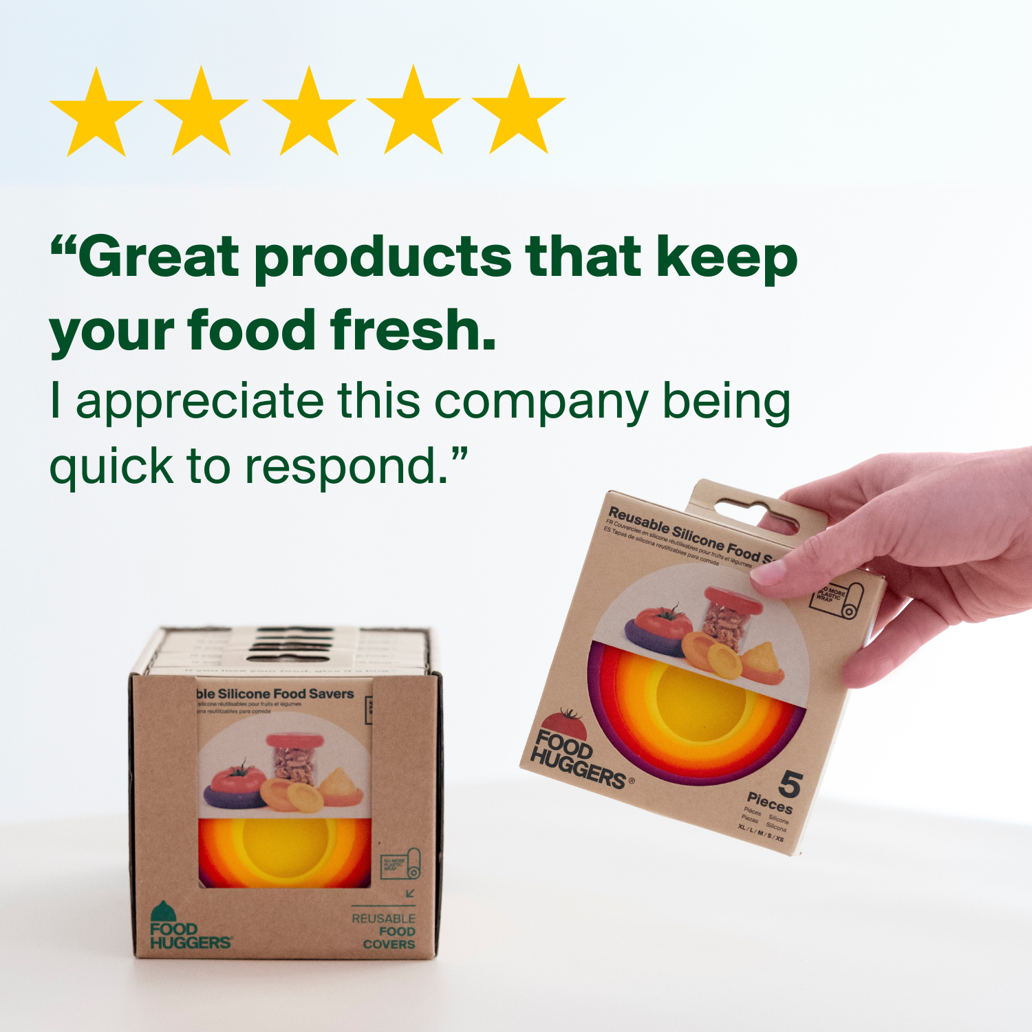 Food Huggers - Wholesale Food Storage Wrap/Bag - Ice Blue Food Huggers - Set of 517