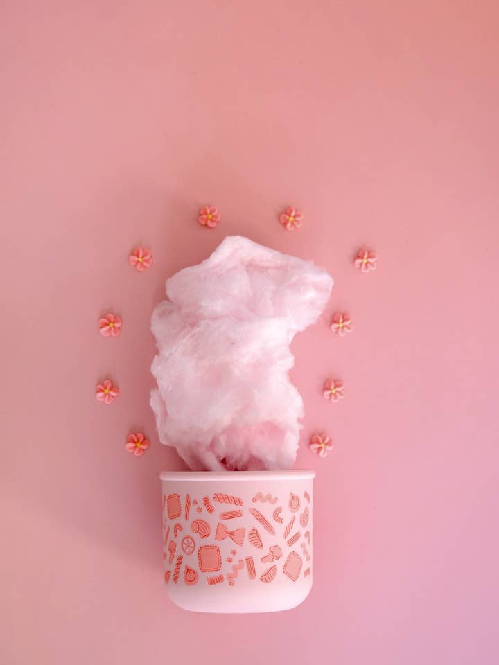 Pasta Party in Pink Silicone SNACK POT for wholesale by BBcino