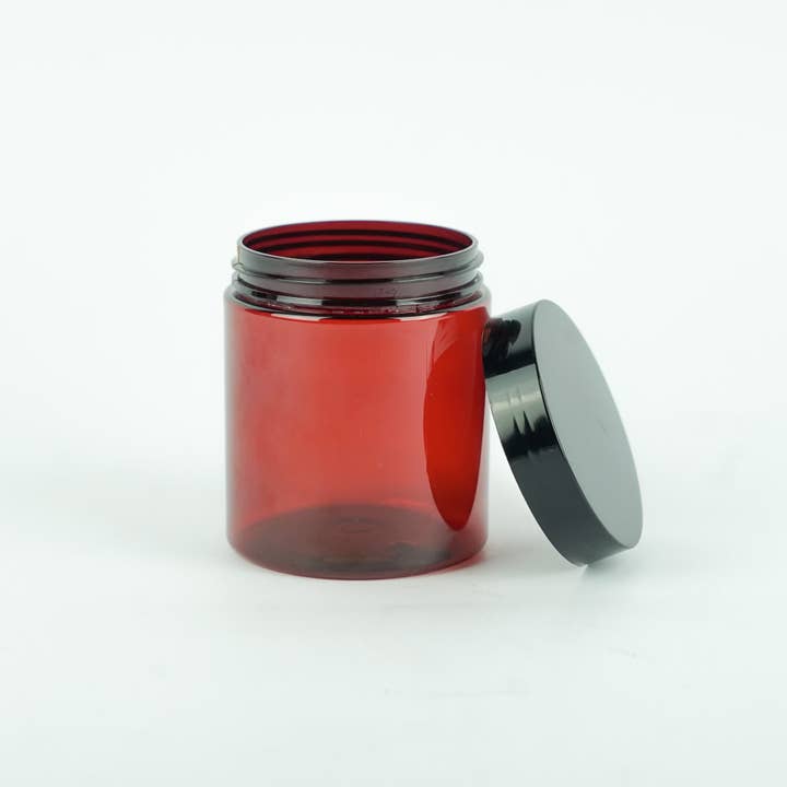 Nature Packaged - Wholesale Jar - Amber Plastic Jars - 16 Oz