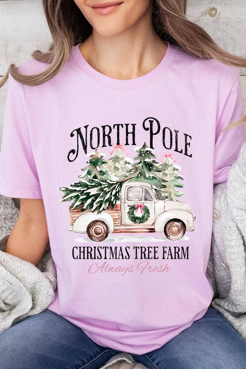 COLORBEAR – Großhandel T-Shirt (Grafikdruck) – Damen – Weihnachtsgrafik-T-Shirt Nordpol10