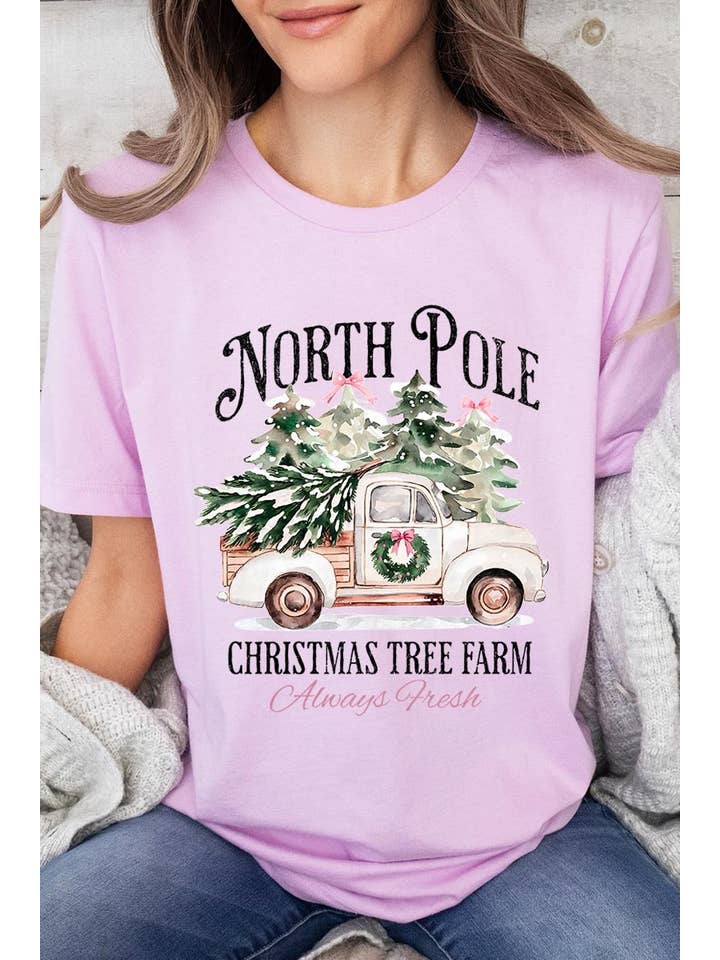 COLORBEAR - Wholesale T-Shirt (Graphic) - Women's - North Pole Christmas Graphic Tee10
