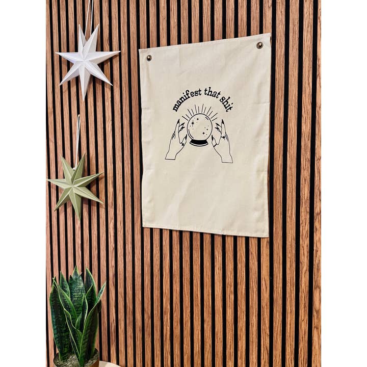 Uncommon Wild - Wholesale Banner - Manifest that Sh*t Canvas Banner 1