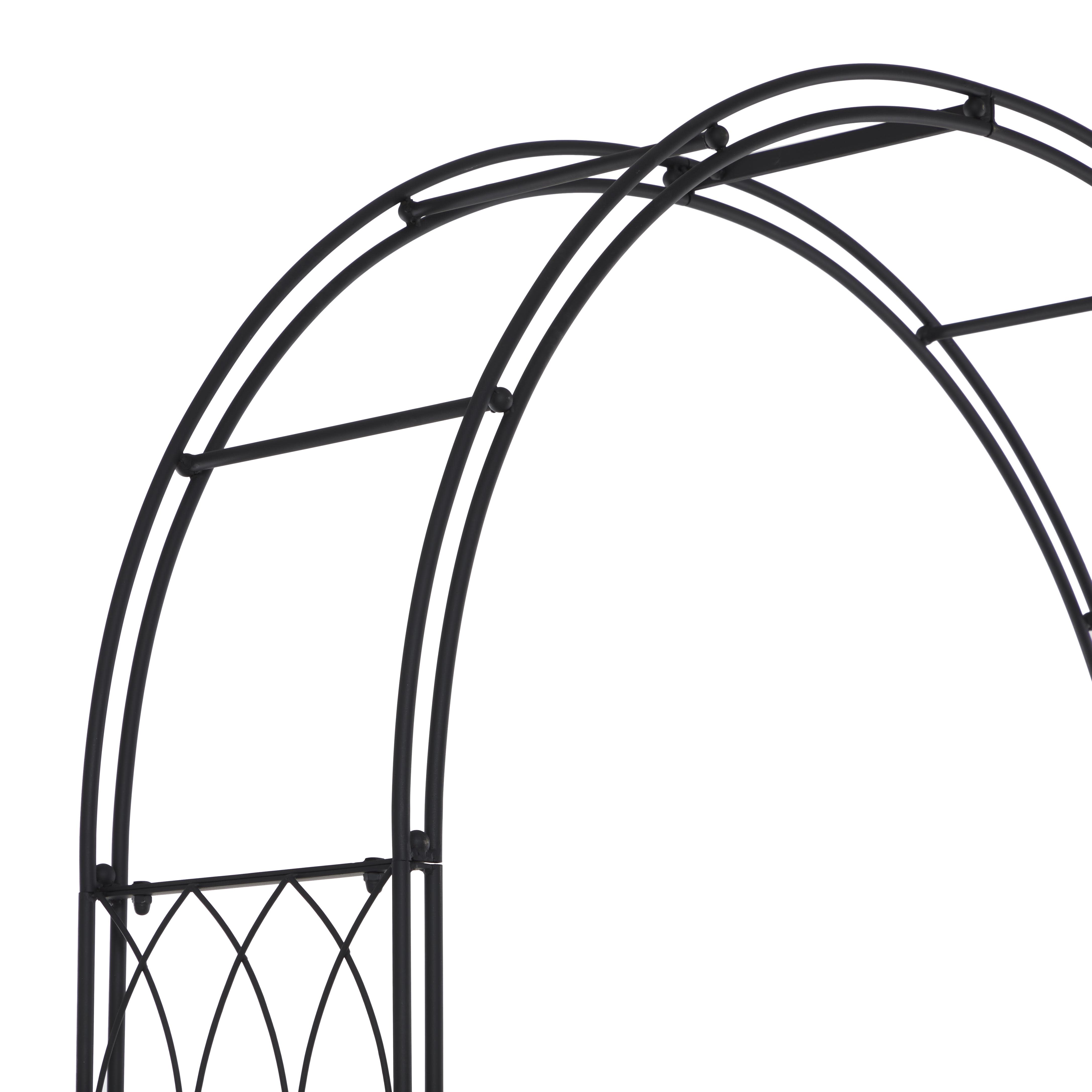 Import Corner - Wholesale Outdoor Ornament/Decor - A-31617: METAL ARBOR GATE 55"W, 86"H5