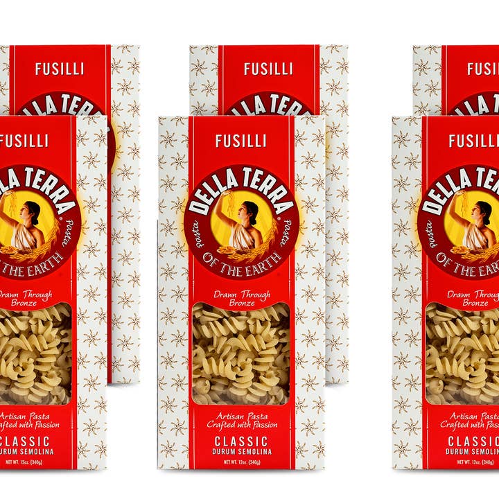 Fusilli - 6-Pack Case for wholesale by Della Terra Pasta