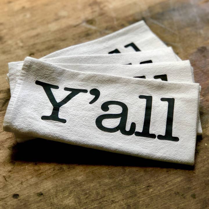 The Y'all Cotton Napkin for wholesale by Down South House & Home