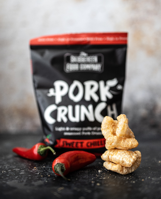 The Skibbereen Food Company - Wholesale Puffed Snack - Pork Crunch - Seasoned Pork Puffs / 3 Flavours (24 x 30g)8