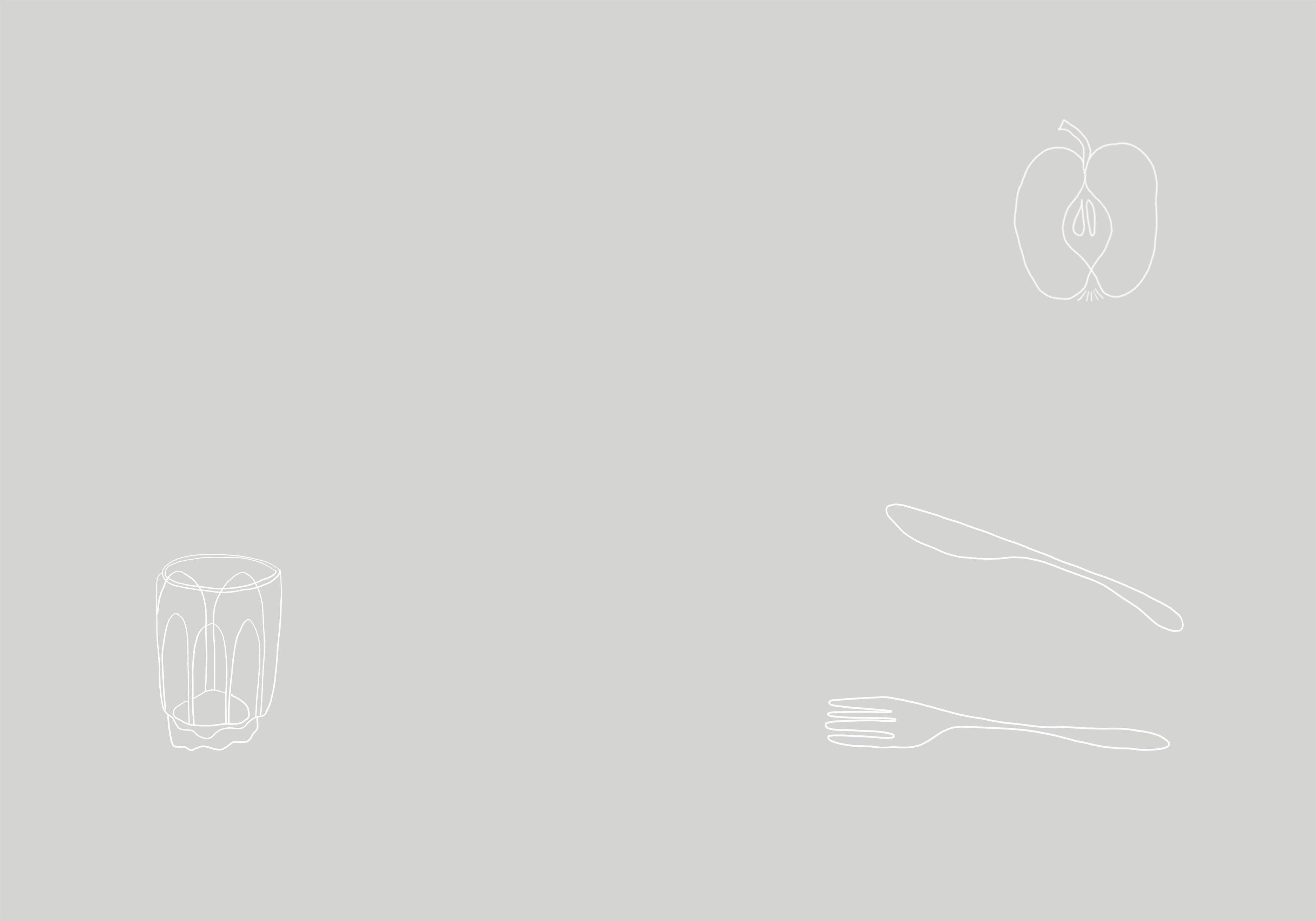 À bientôt - Wholesale Placemat - Petit Dej Organic Linen Placemat in White1