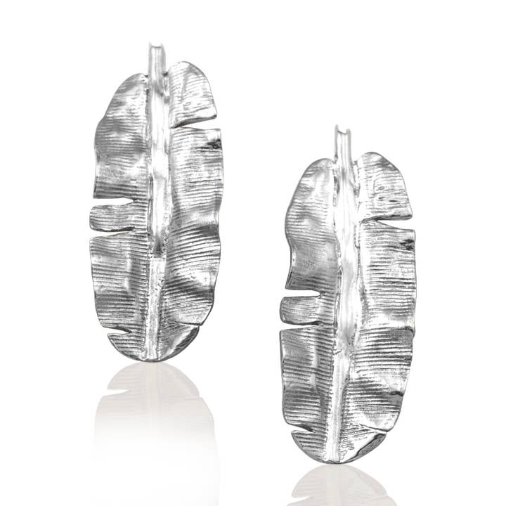 Banana Leaf Earrings for wholesale by Mignon Faget