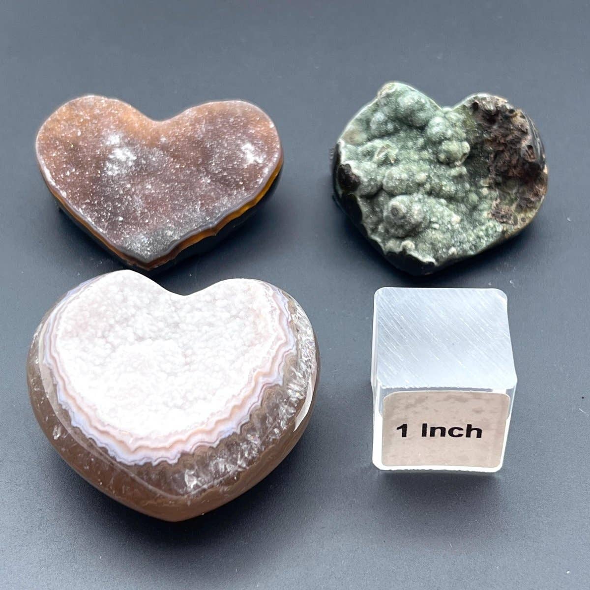 Crystal River Gems LLC - Wholesale Spiritual Stone/Crystal - Agate Druzy Crystal Polished Heart1