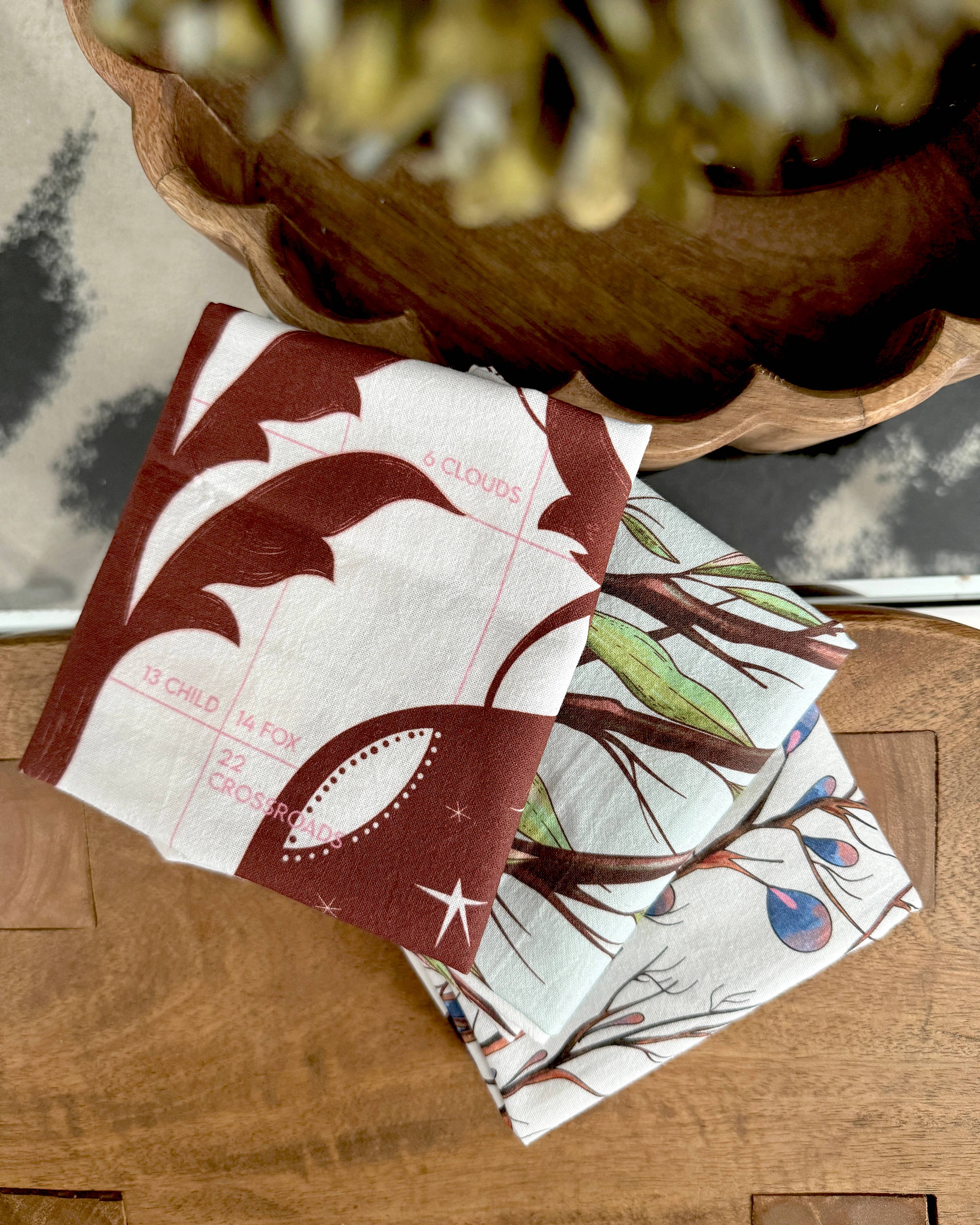 BOUCHETTE & CO. LLC - Wholesale Tea Towel - ALTAR CLOTH & TEA TOWEL | Lenormand Flight & Bloom 7