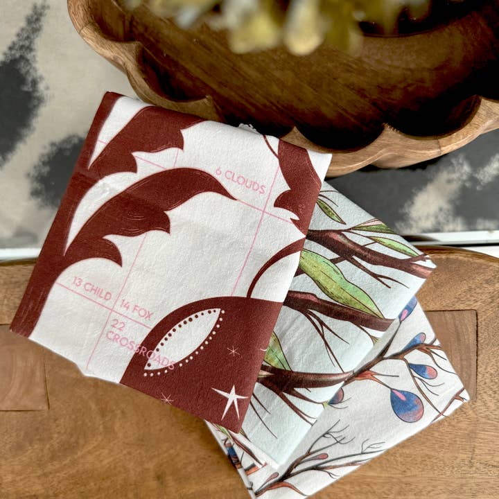 BOUCHETTE & CO. LLC - Wholesale Tea Towel - ALTAR CLOTH & TEA TOWEL | Lenormand Flight & Bloom 7