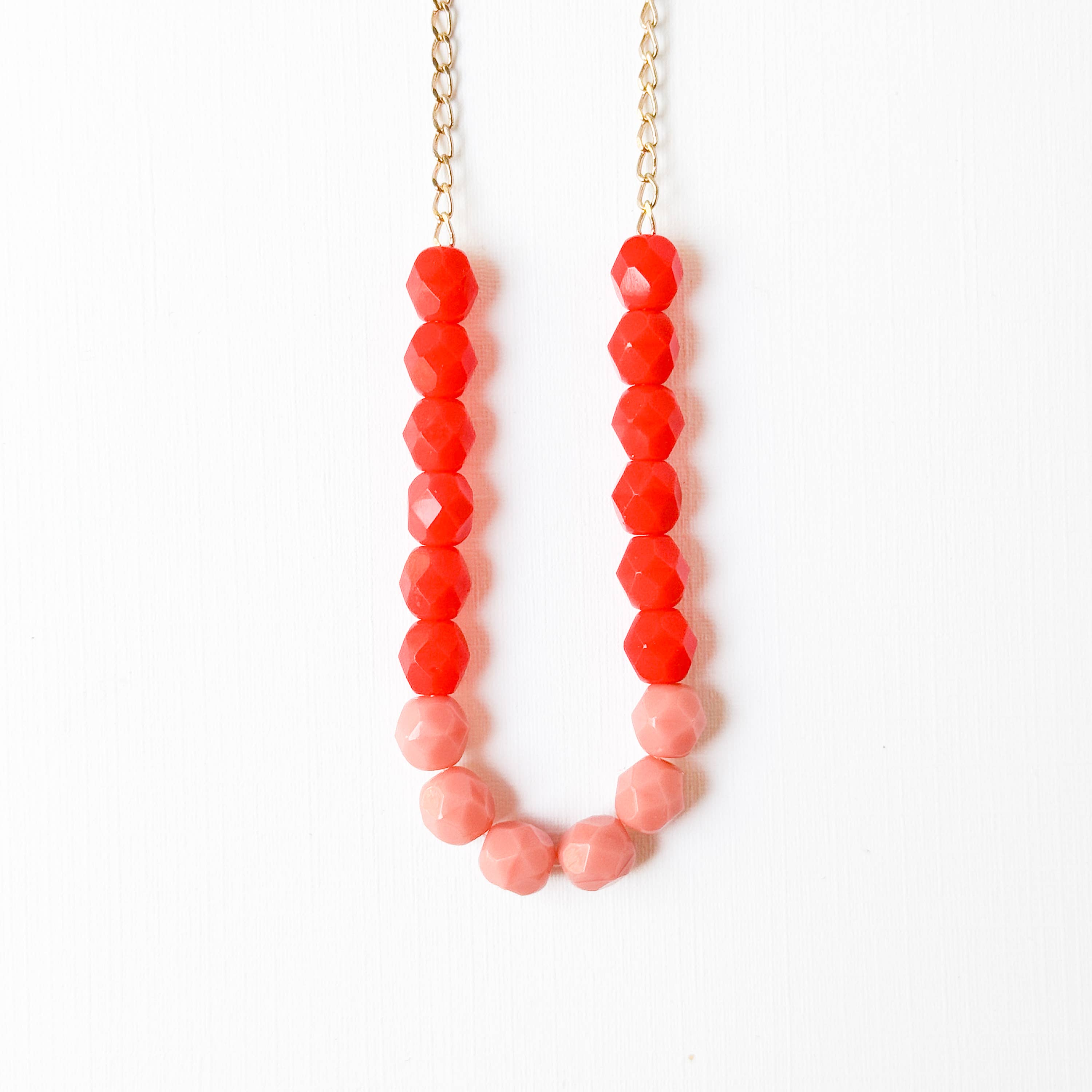 Nest Pretty Things - Wholesale Beaded/Pearl Necklace - Two-Tone Glass Bead Necklace on 24K Gold Chain- 12 colors14