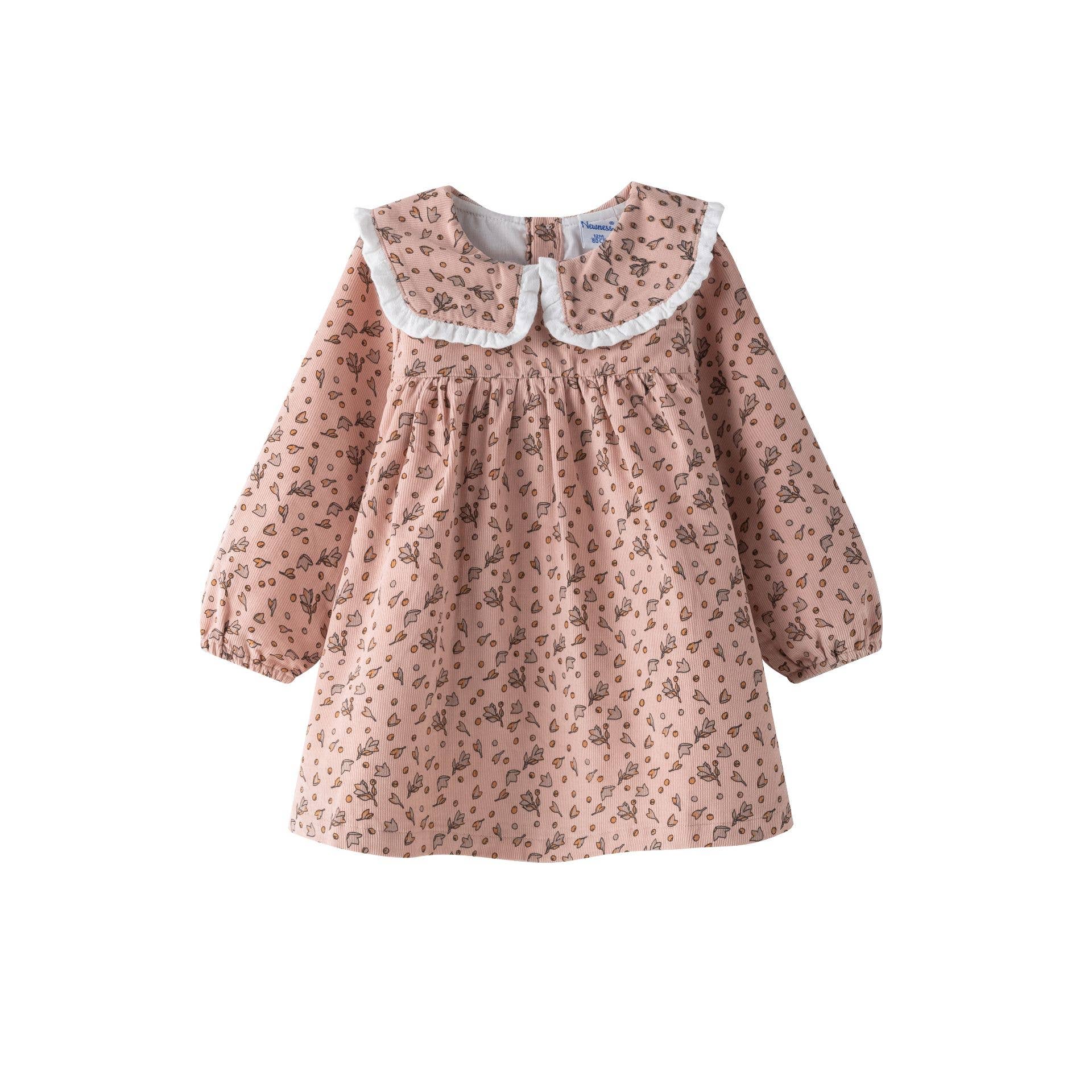 Newness Kids - Wholesale Jurk - Baby - Babyjurk met lange mouwen van micro-corduroy voor meisjes BGI955321