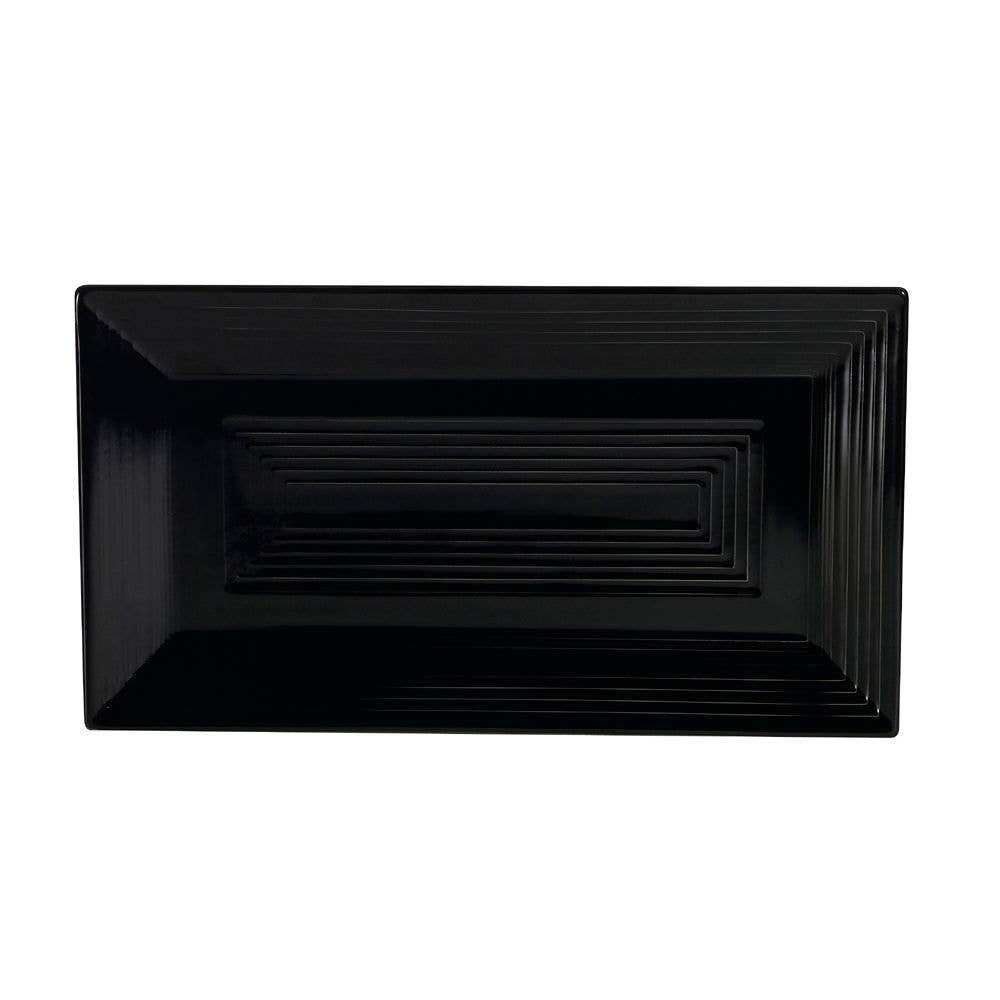EcoQuality - Wholesale Platter - Rectangular Black Platter 11 5/8" – Elegant & Durable0