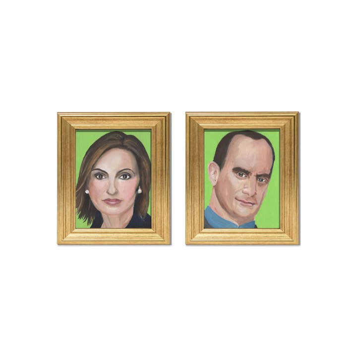 Law & Order: SVU, Benson and Stabler Pair of Prints for wholesale by RAF Pop Artwork