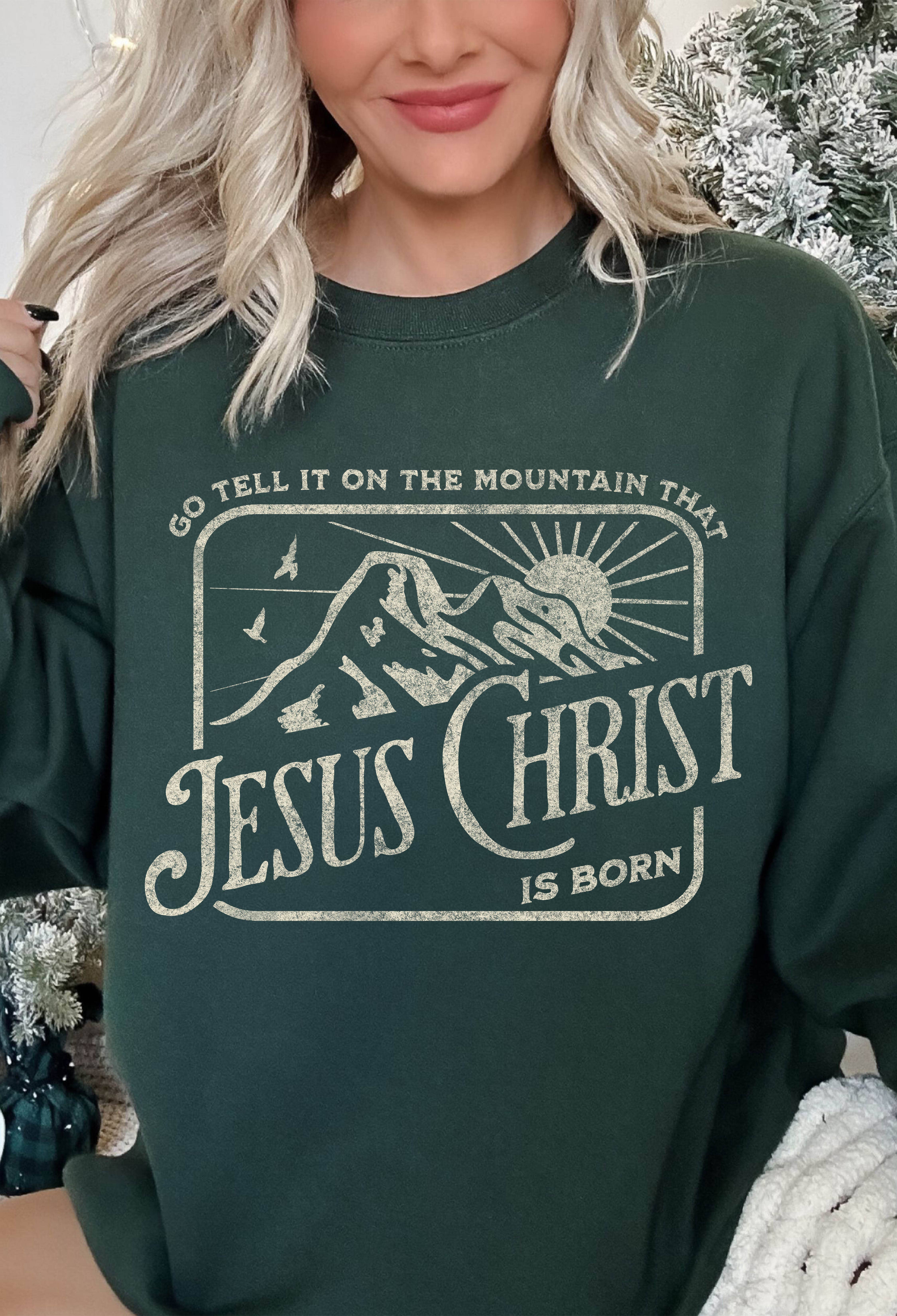 Spirit+Tribe - Wholesale Screen Printed T-Shirt - Women's - GO TELL IT ON THE MOUNTAIN1