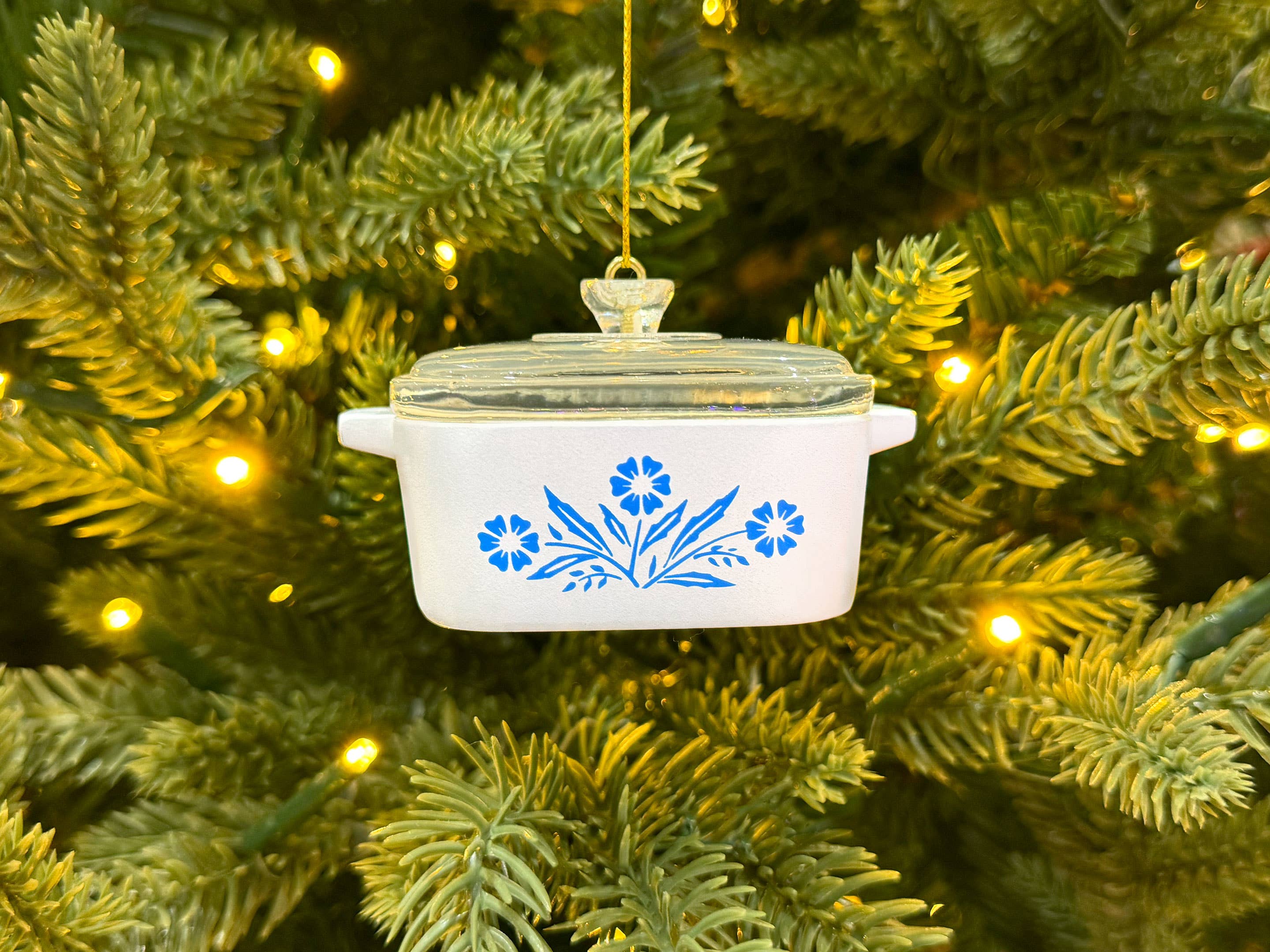 Twinkltoast - Wholesale Ornament - Mini Cornflower Ornament – Corning Ware–Inspired Casserole