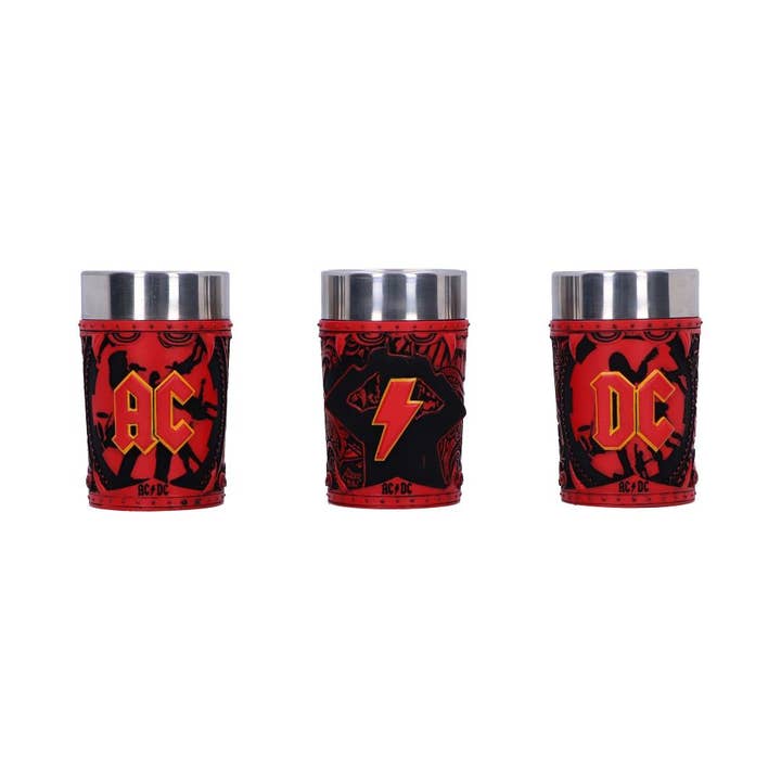 WONDER IMPORTS AUSTRALIA - Wholesale Shot glass - ACDC Logo Shot Glass Set (Set of 3) 8.7cm2