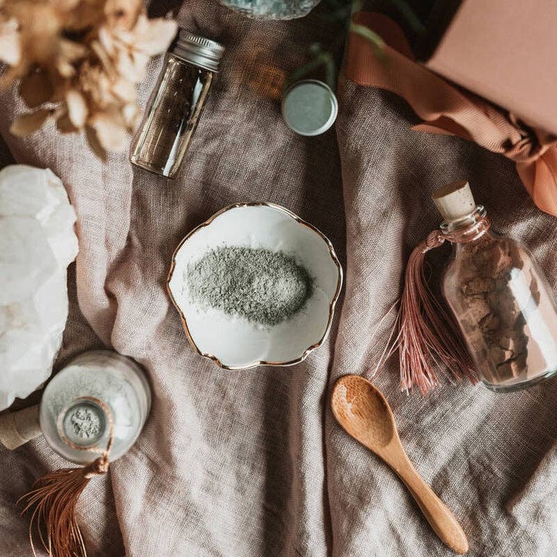 Coral & Moss – wholesale Skincare face mask – GREEN CLAY MASK POWDER4