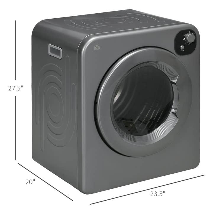 39F Inc. - Wholesale Laundry Detergent Powder/Pods - Portable 3.2 cu.ft Clothes Dryer 1300W Front Load Gray3