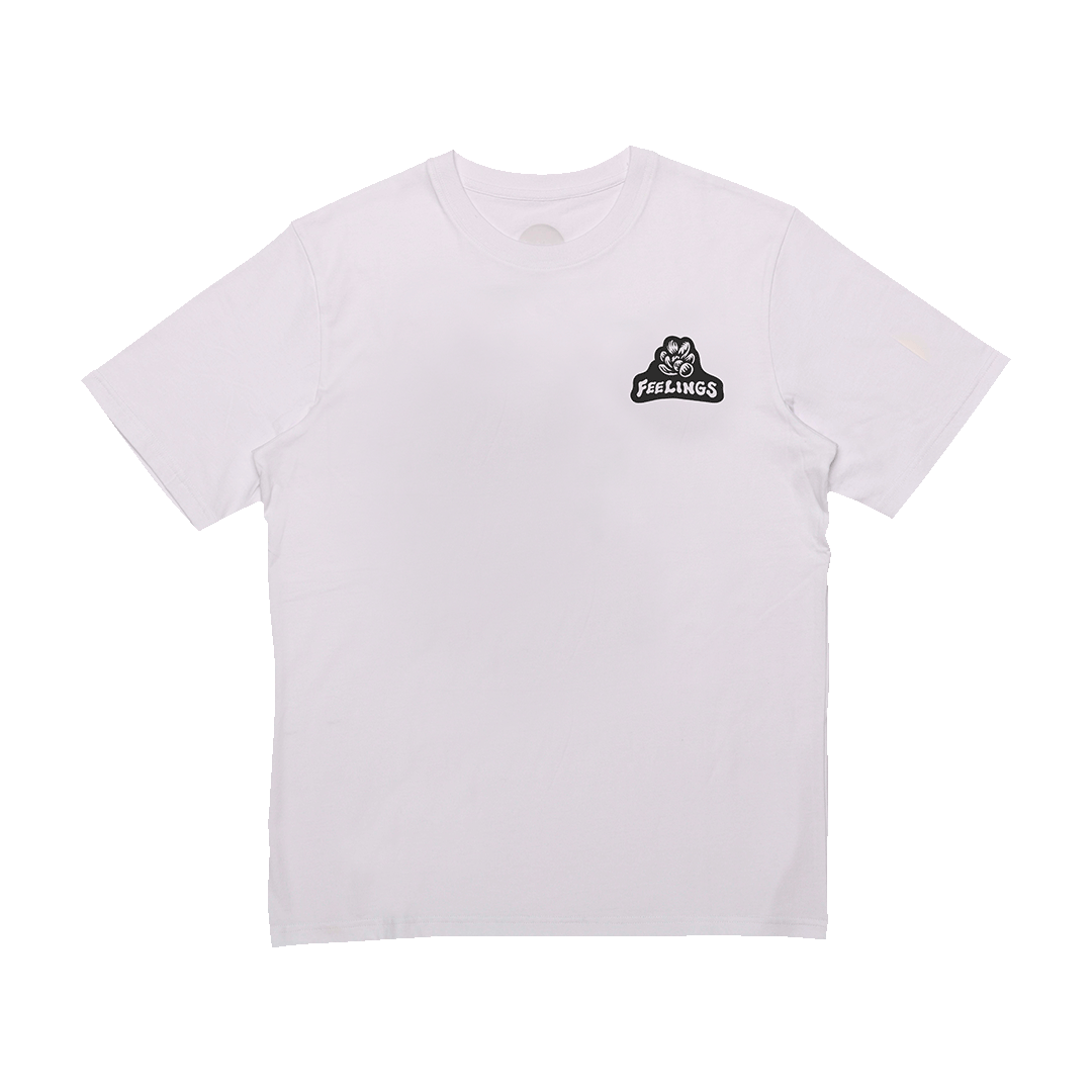 AndFeelings - Wholesale Screen Printed T-Shirt - Unisex - Pose Tee Shirt White1