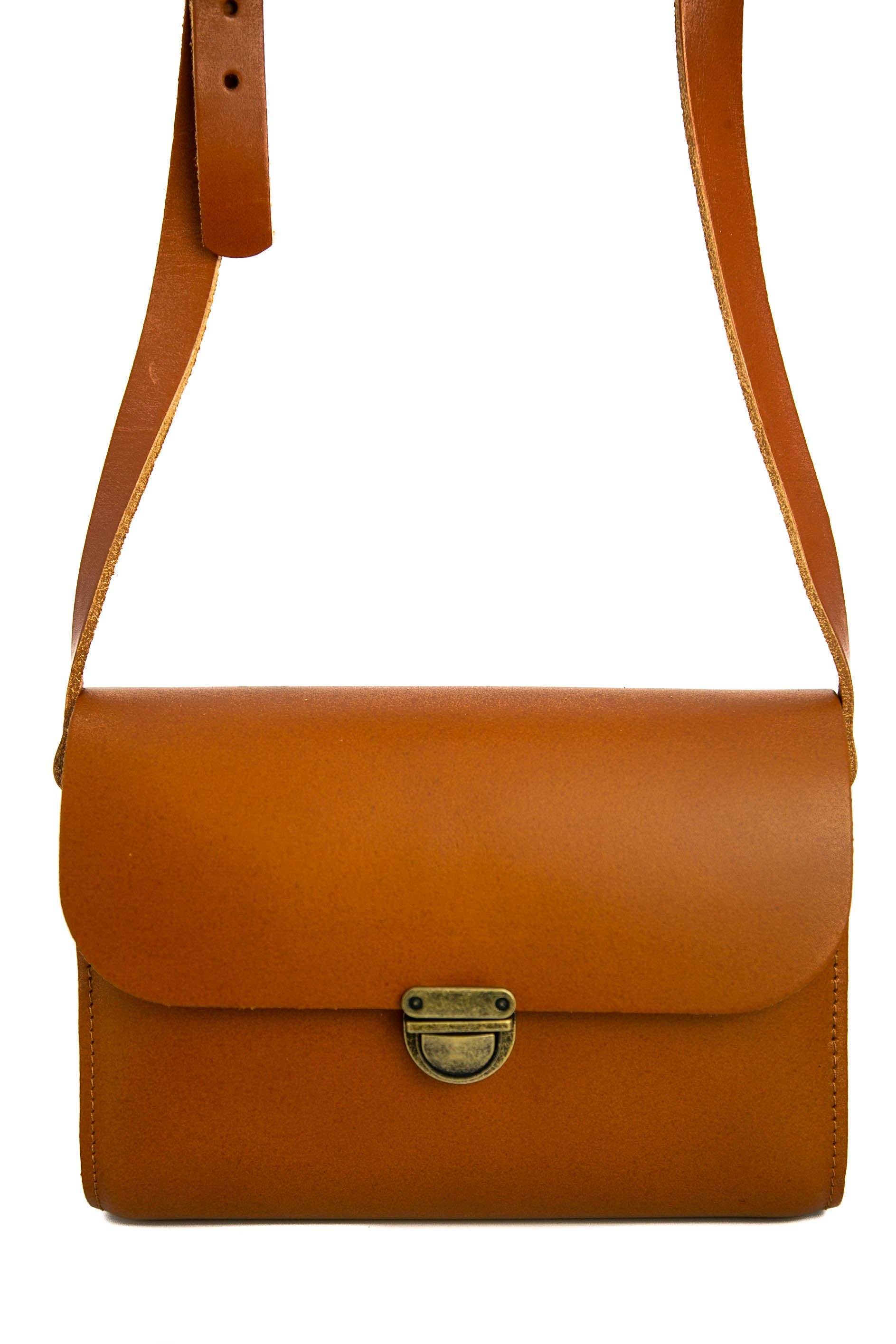 Tan Leather Satchel - Leilani for wholesale on Faire1