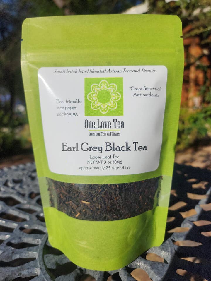 Earl Grey zwarte thee 3 oz voor wholesale door One Love Tea