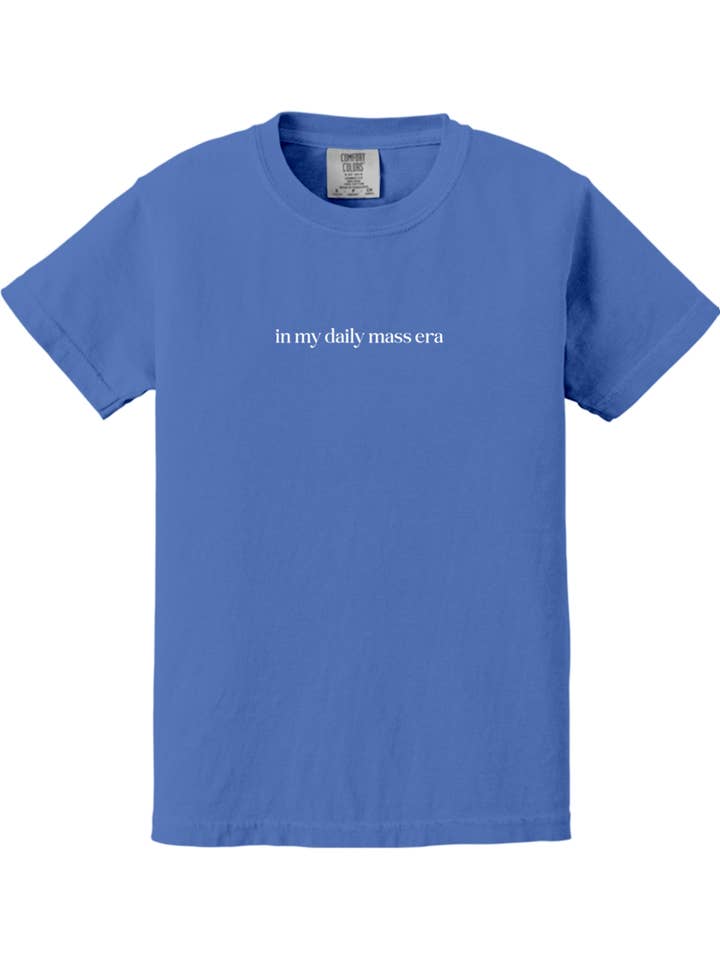 Sock Religious - Wholesale Screen-printed t-shirt – Kids - In My Daily Mass Era Youth T-shirt - Comfort Colors1