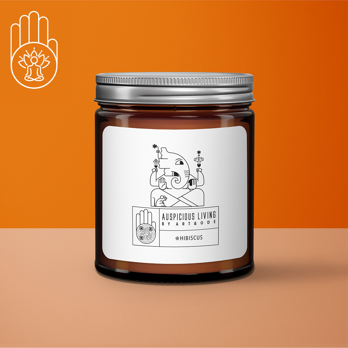 Art&Ode - Wholesale Jar/Filled Candle - Mantra Blessing Well-Being Candle for Auspicious Occasions5