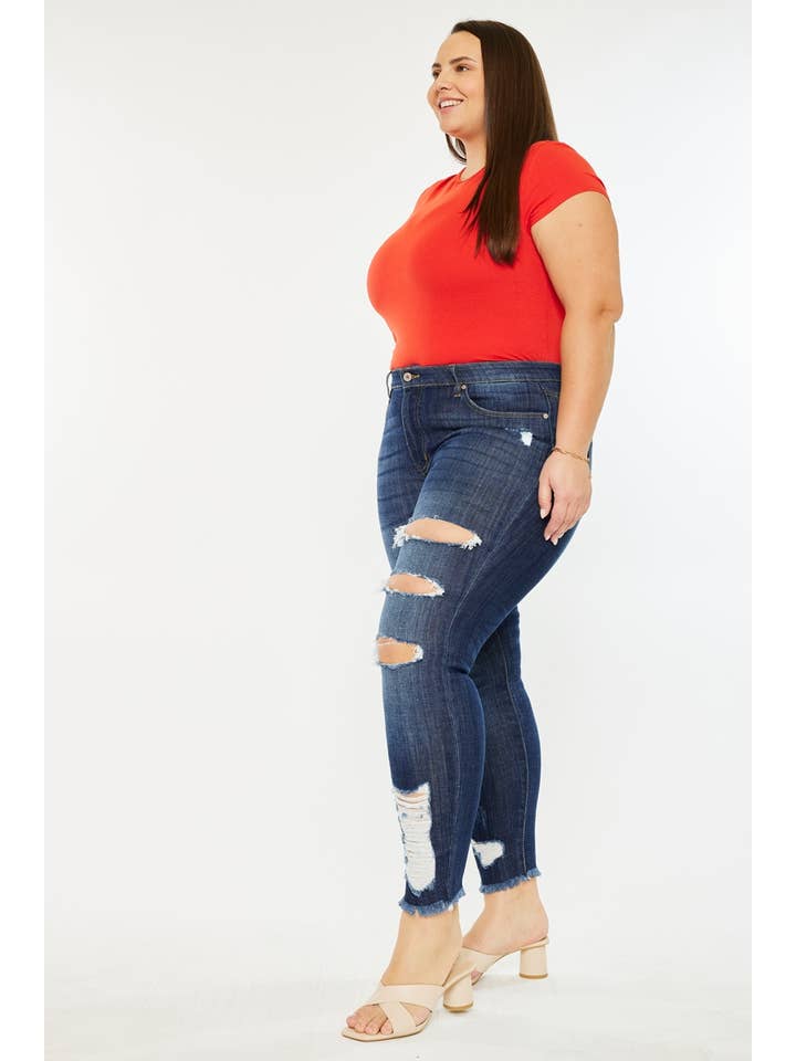 DARK PLUS MID RISE ANKLE SKINNY JEANS for wholesale on Faire3
