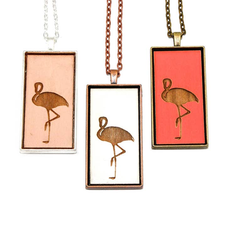 Großer Cameo-Anhänger - Flamingo für den Großhandel von Once Again Sam