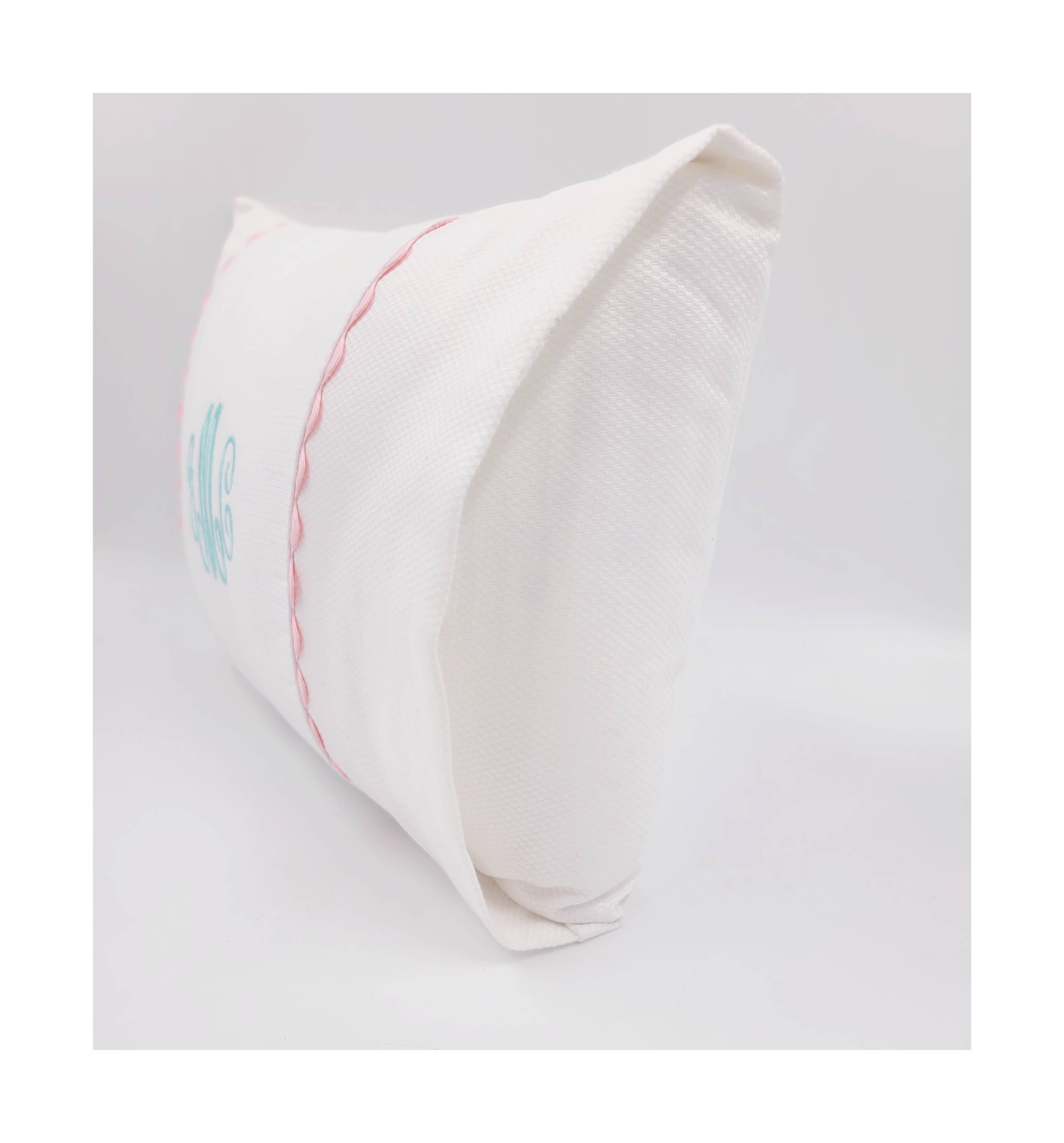 THE ROYALTY COLLECTION - Wholesale Bedding Pillowcase/Sham - Kids & Baby - White Cotton Pique Baby/Travel Pillowcase with insert1