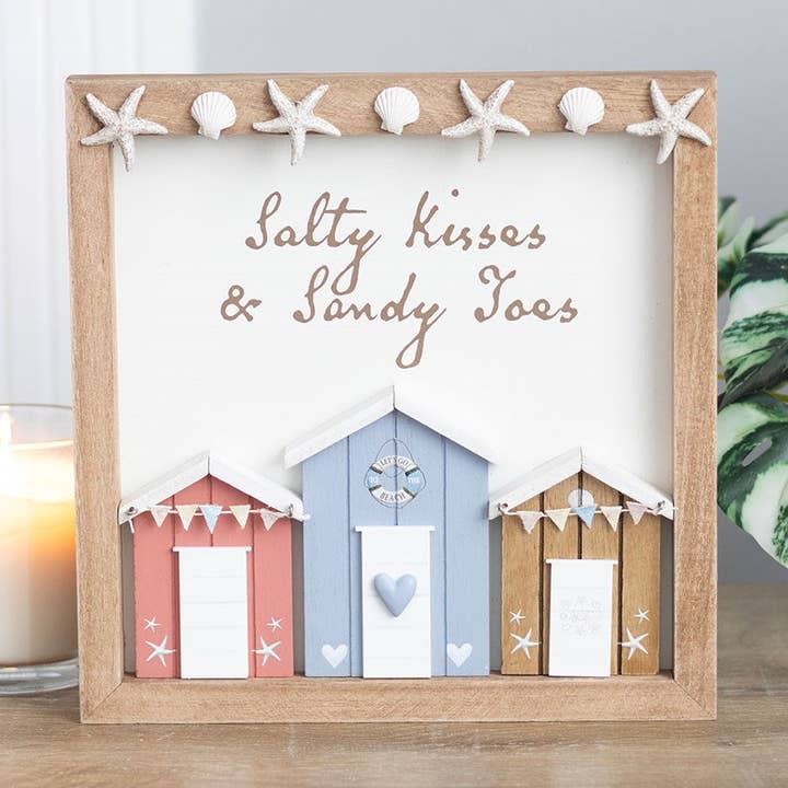 Baci Salati Targa 3D Capanna da Spiaggia a Conchiglia per la vendita all'ingrosso da parte di Something Different Wholesale