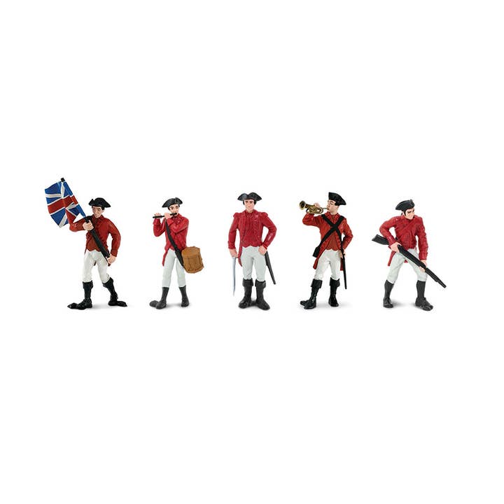 Safari Ltd. - Wholesale Figurine Toy - Kids - American Rev. War British Army TOOB® - 6504041