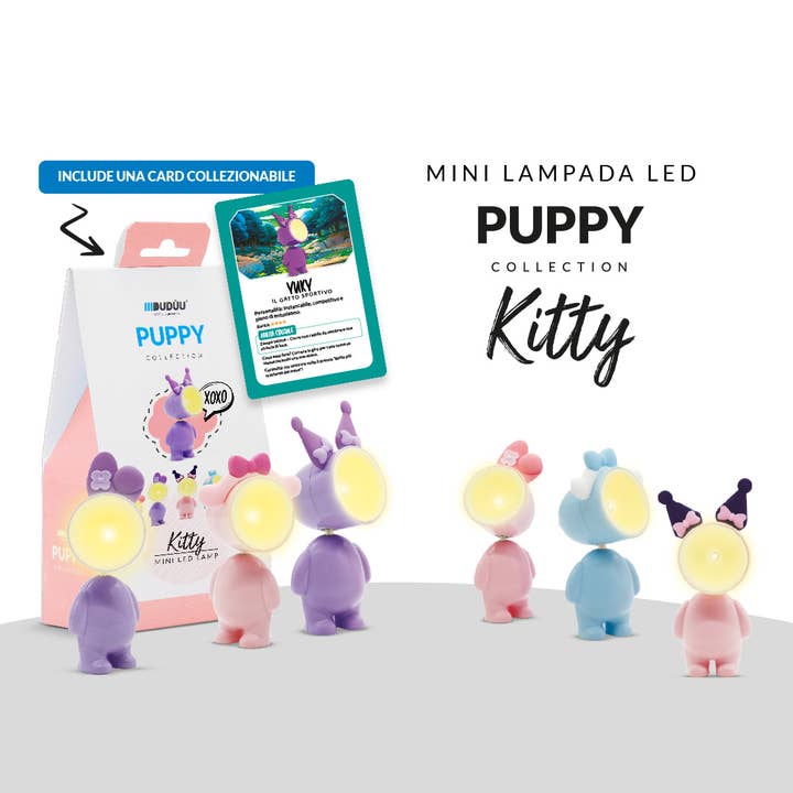 Dudùu Puppy Kitty - Mini Lampada LED - Gadget Regalo per la vendita all'ingrosso da parte di VIBES SRLS