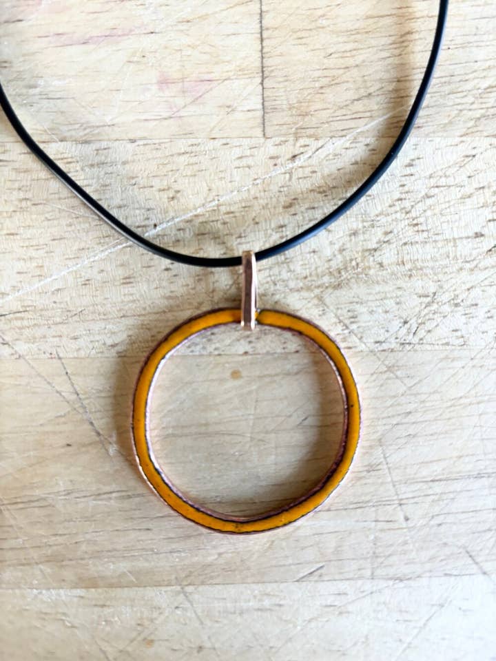 enameled o - sunset for wholesale by loving anvil