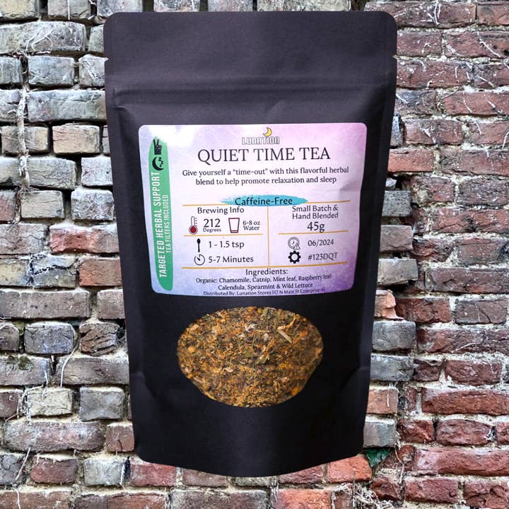 Thé en vrac Quiet Time 45 g/1,5 oz Relax and Sleep pour la vente par Lunation Stores
